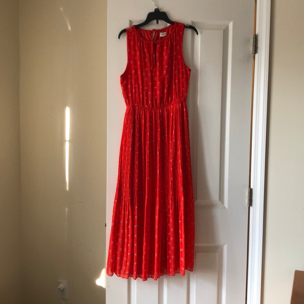Maison Jules red heart maxi dress